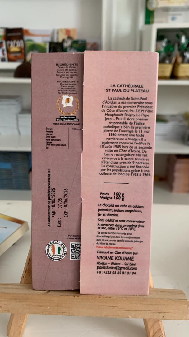 CHOCOLAT NOIR COCO GRILLÉ 75% 🍫