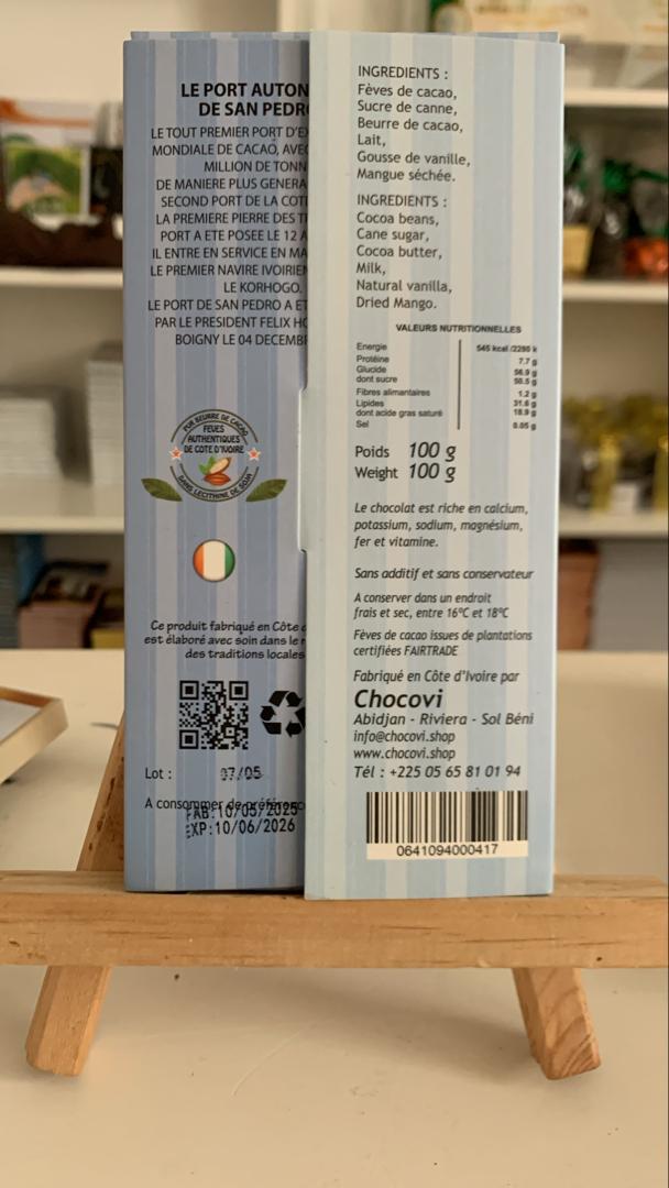 CHOCOLAT AU LAIT MANGUE đ«đ„