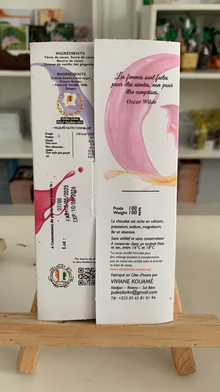 TALOUA KLAMAN / CHOCOLAT AU LAIT GINGEMBRE 🍫