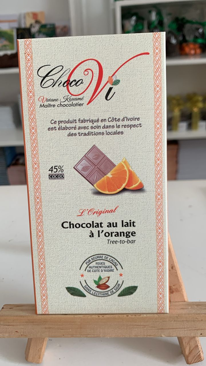 CHOCOLAT AU LAIT À L'ORANGE 45% 🍊🍫