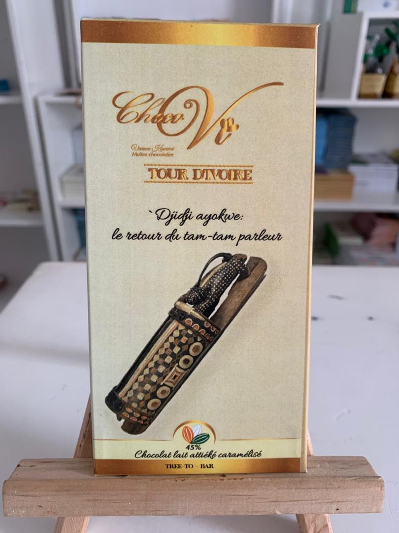 CHOCOLAT NOIR ATTIÉKÉ CARAMÉLISÉ 75% 🍫