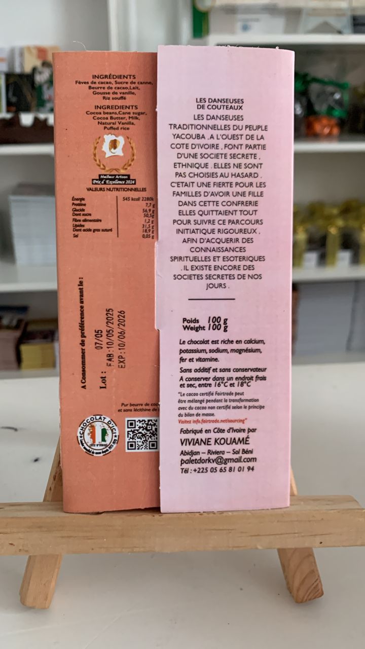 CHOCOLAT NOIR POIVRE D'AHOUATI 70%